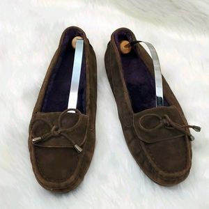 Sioux brown leather suede slip on shoes women size 39
